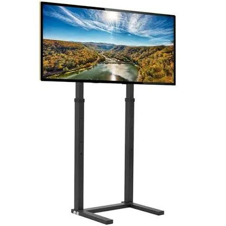 Samsung UHD 4K AU7000 TV screen on high stand